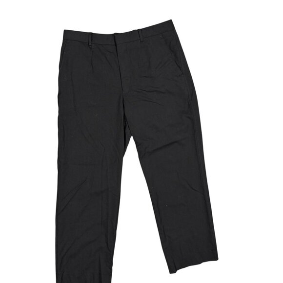 Dolce & Gabanna Dress Pants Stretch Black Wool Trousers Made in Italy 34x29 - Picture 1 of 9